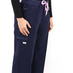 Modest medical scrubs wide leg trousers for female healthcare workers - Layla Scrubs